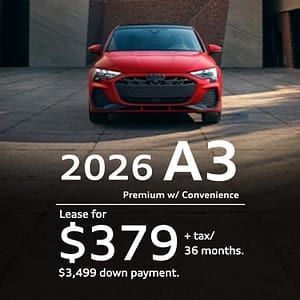 2026 Audi A3 Premium w/ Convenience  | $379/month